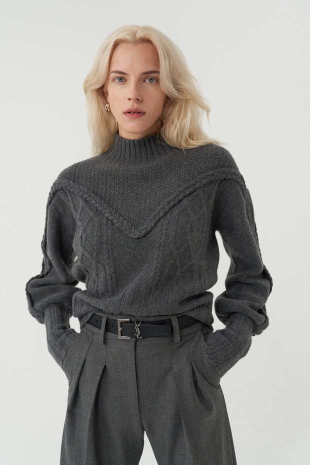 Lizi cashmere sweater (grey)