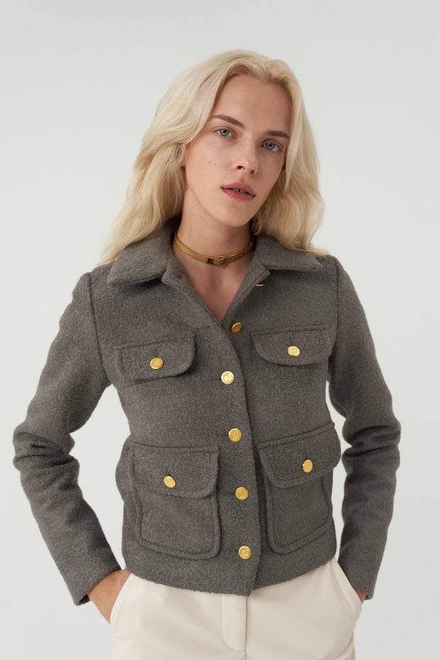 Erin mohair jacket (grey)