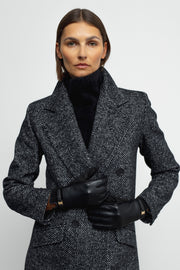 Denis Coat - Grey Herringbone