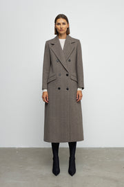 Denis Coat- Brown Herringbone