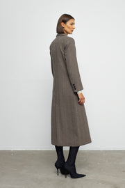 Denis Coat- Brown Herringbone