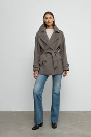 Angelia Jacket Brown Herringbone