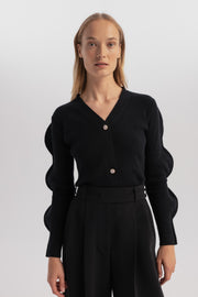 Maya Cashmere Cardigan Black