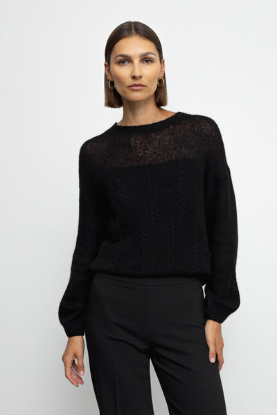 Serenity Cashmere Sweater - Black