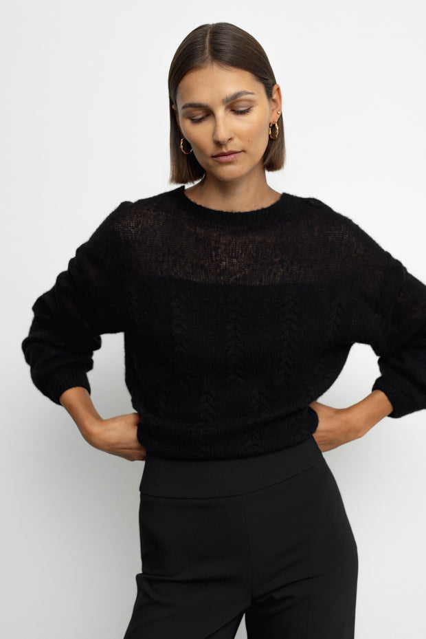 Serenity Cashmere Sweater - Black