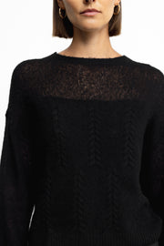 Serenity Cashmere Sweater - Black