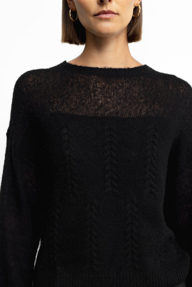 Serenity Cashmere Sweater - Black