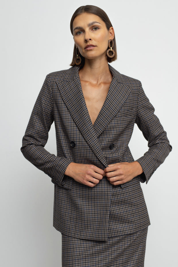 Paris Jacket - Brown Check