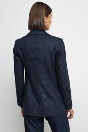 Paris Blazer- Navy Checkered