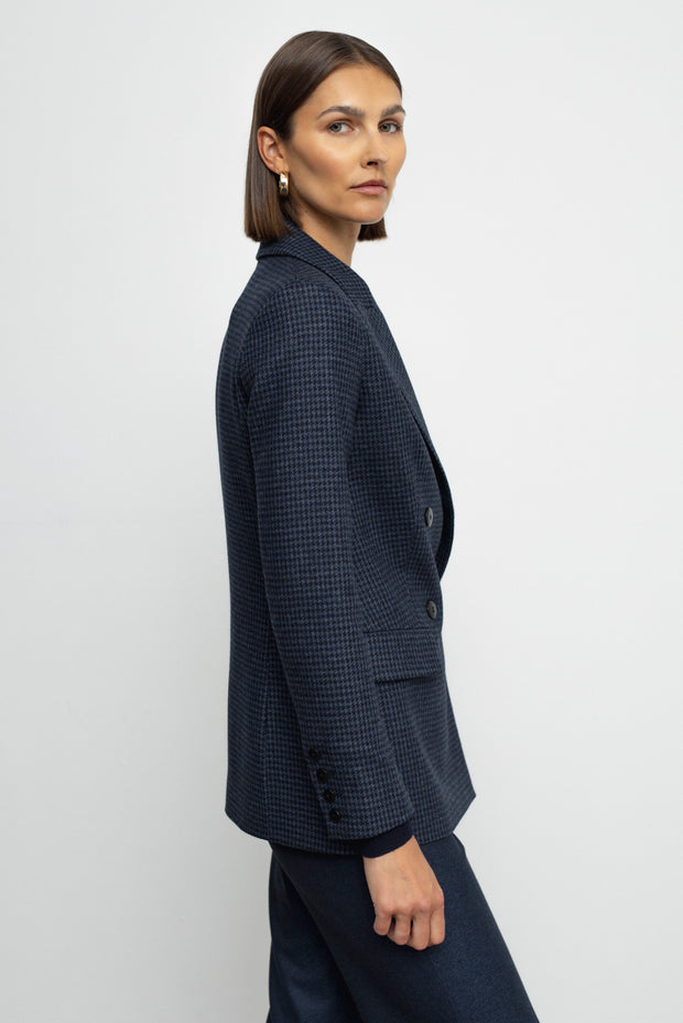 Paris Blazer- Navy Checkered