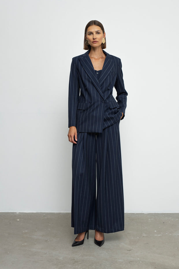 Paris Blazer Navy Pinstripe