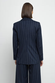 Paris Blazer Navy Pinstripe