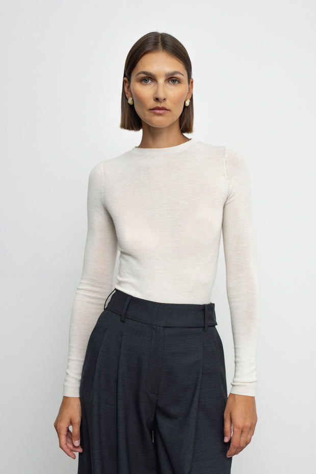 Lee Cashmere Sweater- Cream