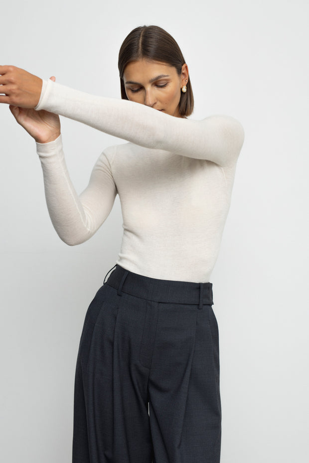 Lee Cashmere Sweater- Cream