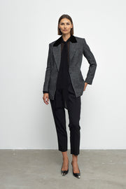 Zoe Black Checkered Jacket