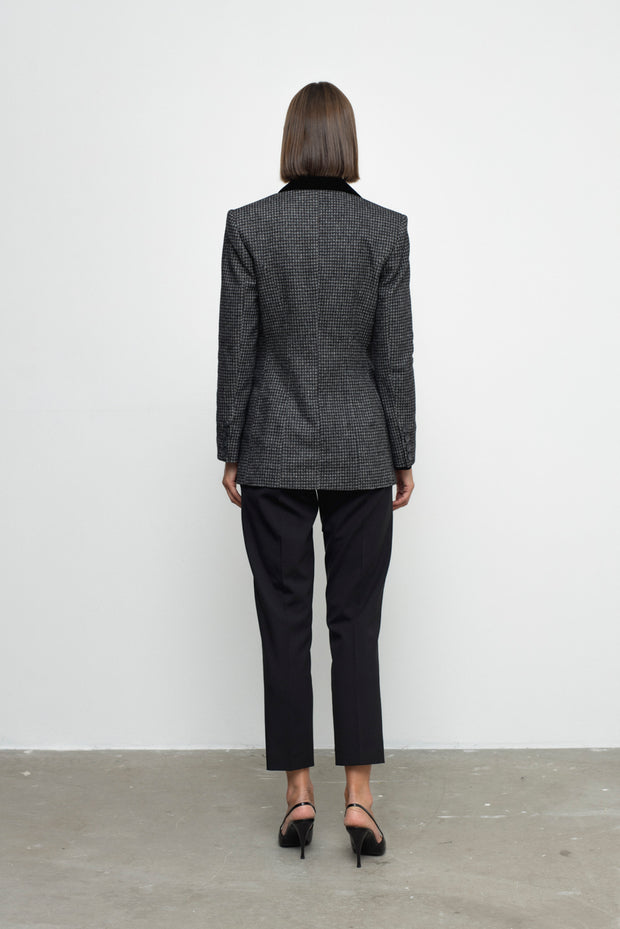 Zoe Black Checkered Jacket