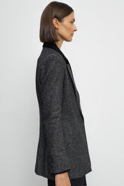 Zoe Black Checkered Jacket
