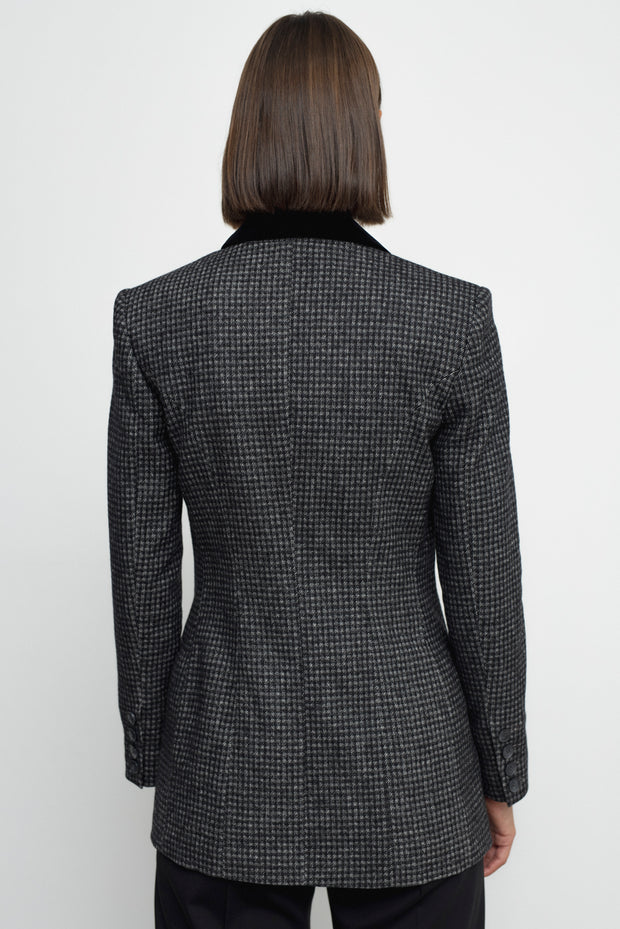 Zoe Black Checkered Jacket