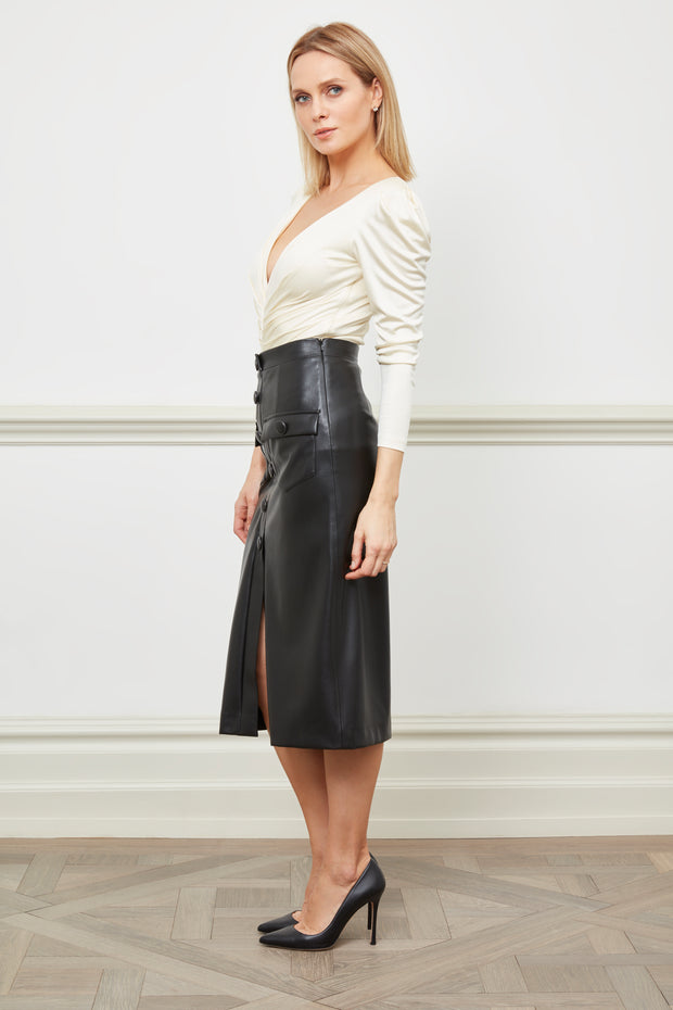 Vegan leather skirt Daria