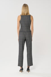AW22 Kristy Vest Grey Check