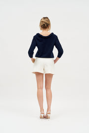SS23 Kai shorts (white linen)